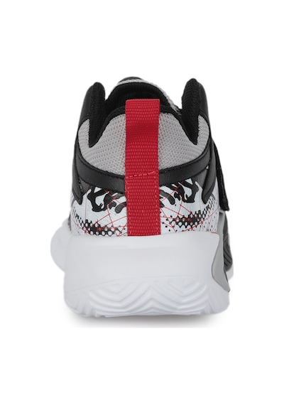 Slazenger Knıght I Unisex Çocuk Cırt Cırtlı Gri / Kırmızı Günlük Spor Ayakkabısı