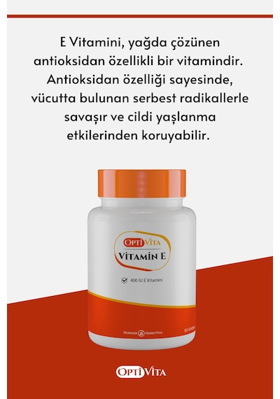 Optivita Vitamin E 400 IU 268 MG 50 Softjel