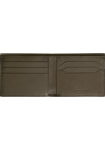 Mont Blanc Montblanc Sartorial Deri 6 Bölmeli Cüzdan 221362 Haki