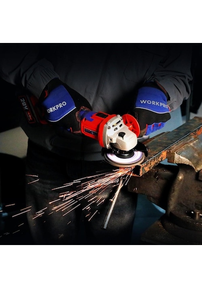 Workpro Wp392003 20volt 115mm Şarjlı Kömürsüz Devir Ayarlı Profesyonel Avuç Taşlama Aküsüz