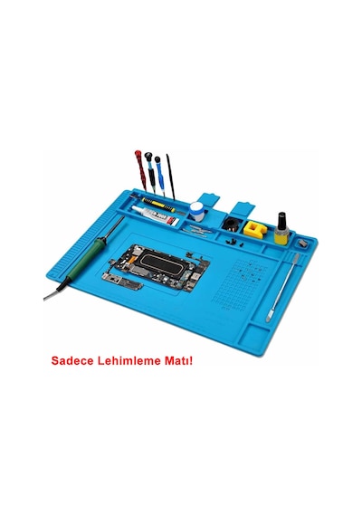 300mm X 450mm Silikon Lehimleme Matı Telefon Laptop Saat Onarım Tamir Antistatik Isıya Dayanıklı