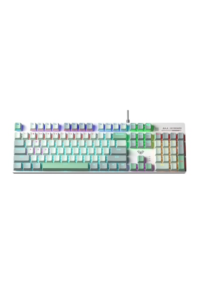 Aula S500 Blue Switch Rgb Makrolu Kablolu Gaming Mekanik Oyuncu Klavyesi