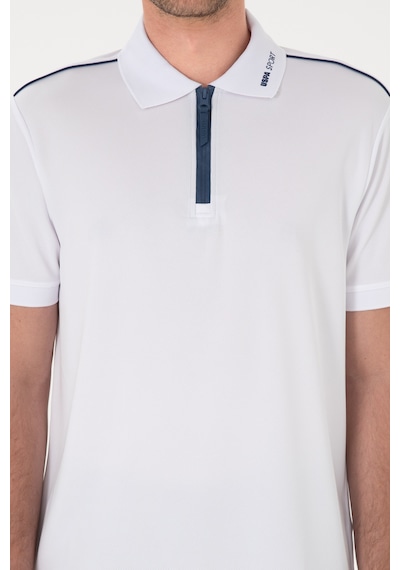 U.S. Polo Assn. Erkek Regular Fit Polo Yaka Beyaz Tişört 50299560-VR013