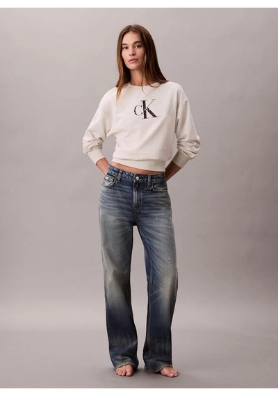 Calvin Klein Jeans Monologo Uzun Kollu Rahat Kesim Penye Bisiklet Yaka Kadın Gri Sweatshirt Lv047b23 Gri Calvin Klein Jeans Monologo Uzun Kollu Rahat Kesim Penye Bisiklet Yaka Kadın Gri Sweatshirt Lv047b23 Gri