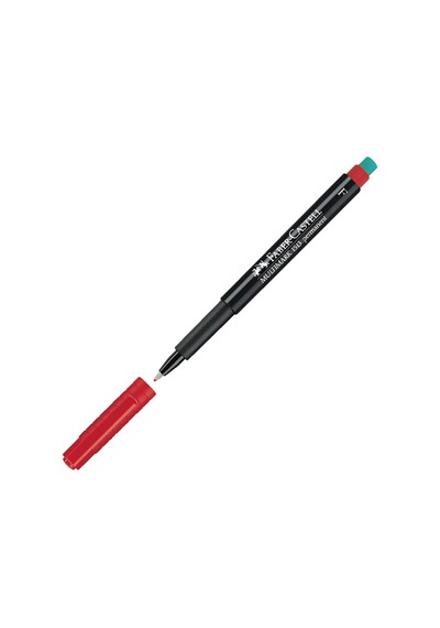Faber-Castell Asetat Kalemi F Kırmızı 151321 Kırmızı