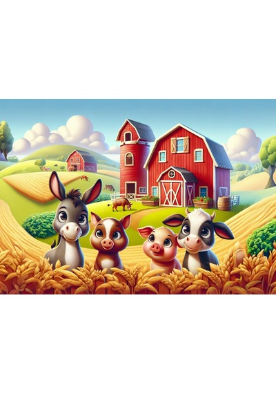 Art Çocuk Çiftlik Dostları 25 Parça Puzzle