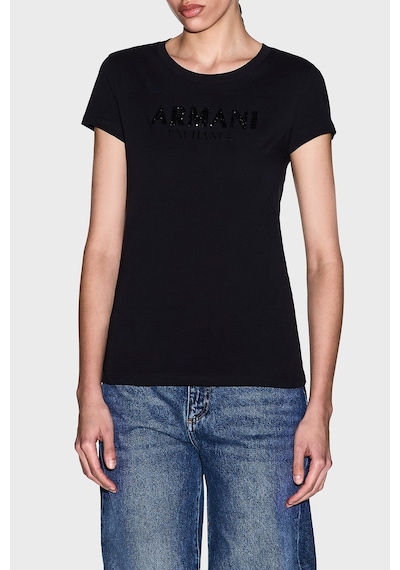 Armani Exchange Bayan T Shirt Xw002106 Af10356 Uc001 Siyah Siyah