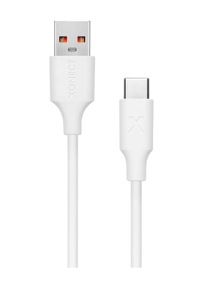 Usb To Type-c İle Uyumlu İphone Ve Samsung İle Uyumlu Hızlı Şarj Ve Data Kablosu 40 Cm Beyaz Standart