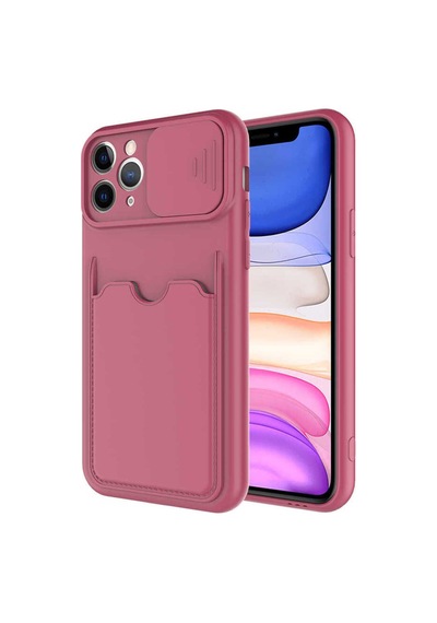 Apple Uyumlu iPhone 11 Pro Max Kılıf Zore Kartix Kapak Koyu Mor