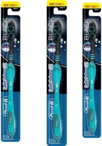 Oral-B Cavity Defense Black Diş Fırçası Medium 3 Adet