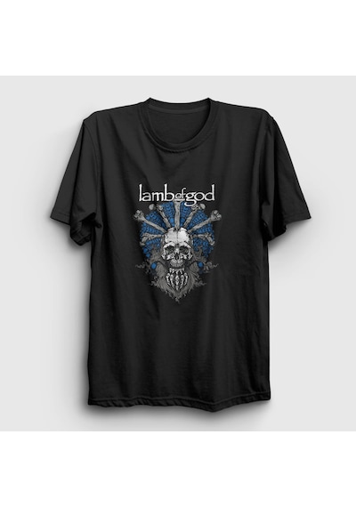 Presmono Unisex Bones Lamb Of God T-shirt Siyah