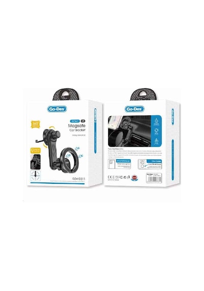 Go Des Gd-hd311 Magsafe Magnetik 360 Derece Dönebilen Başlıklı Telefon Tutucu Havalandırma Tasarım