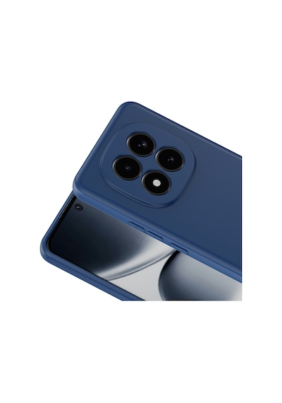 Xiaomi Redmi Note 15 Pro 5g Uyumlu Içi Kadife Lansman Kılıf Ve 5d Tam Kaplayan Cam Ekran Koruyucu Lacivert