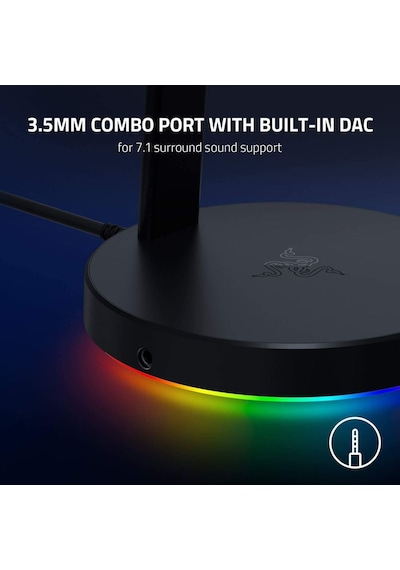 Razer Baz İstasyonu V2 Chroma - Usb Hub Ve Rgb Aydınlatmalı Kulak