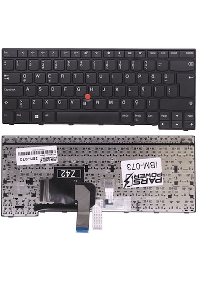 Lenovo Uyumlu ThinkPad E450c, E455, E460 Serisi Klavye (Siyah TR) (Pars Power) Ver.1 Işıksız 387654