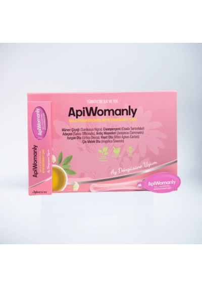 Apimedicine Apiwomanly Ballı Fonksiyonel Bitki Ekstrakt Çayı 12'li Paket - Kadınlar İçin Günlük Yaşam Destekleyici Kaşık Çay