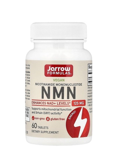 Jarrow Formulas, Vegan Nmn, 125 Mg, 60 Tablets
