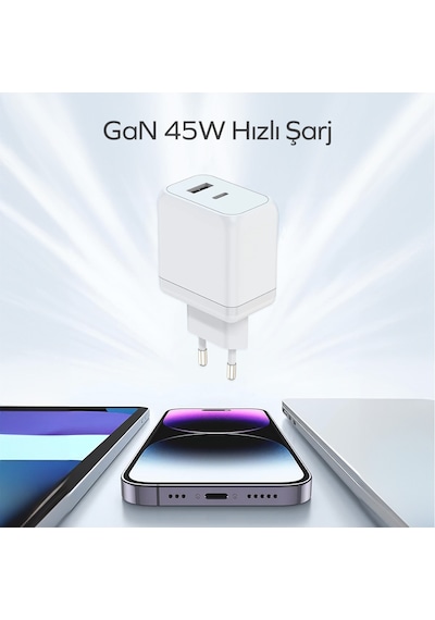 Woyax By Deji Gan 45w Type-c Pd Ve Usb Süper Hızlı Şarj Aleti, 1.