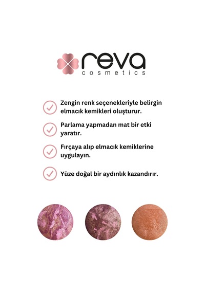 Reva Terracotta Allık & Terrakota Blusher - Vegan & Temiz Içerik 543