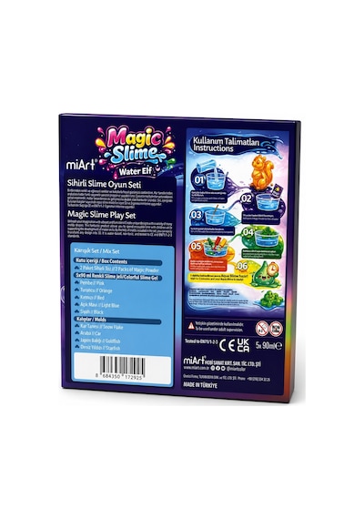 Magic Slime Water Elf Karışık Sihirli Slime Oyun Seti 5 Renk 4 Kalıp Çocuk Aktivite