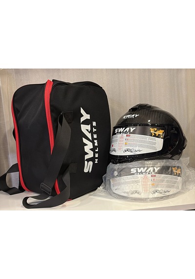 Kask Sway 861f D Carbon Parlak Siyah