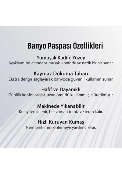 2'li Set Banyo Paspası, Yumuşak Banyo Halısı, Kaymaz Dot Tabanlı, Su Emici, Makinede Yıkanabilir - 40x60-50 X 80 C Çok Renkli