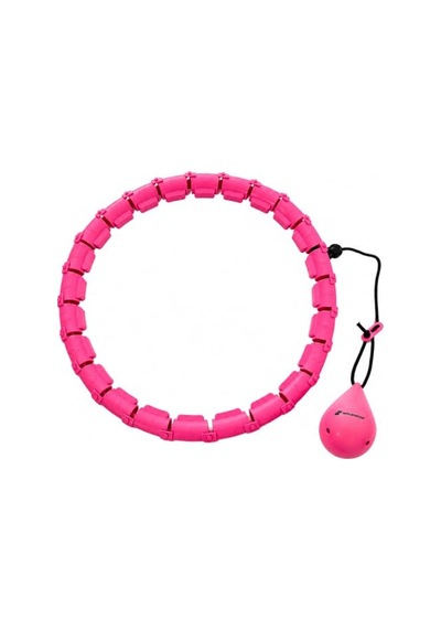 Sporsize Akıllı Hulahop, Ağırlıklı Toplu Ayarlanabilir Modüler Fitness Hulahopu, Bel Ve Karın Egzersiz Aleti, Evde Spor İçin, Pembe