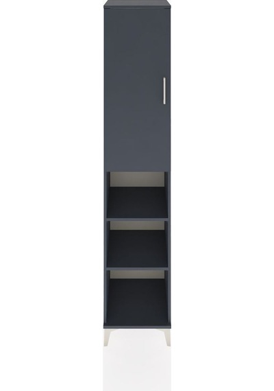 Hyperion Dolap 5 Raflı Tek Kapaklı 44x44x221 Antrasit-antrasit Antrasit