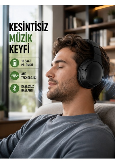 Bluetooth 5.0 Kablosuz Kulaklık-geniş Alan Kullanım - Bayi Depom