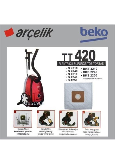/Beko Uyumlu Tt420 Bez Torba 5'li