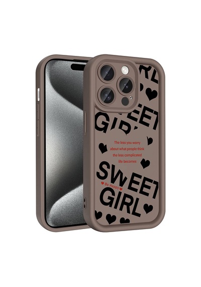 Nourthkiingdom Apple Uyumlu iPhone 14 Pro Kılıf Kamera Korumalı Baskılı Arka Yüzey Nrtk Klas Kapak - Beyaz Beyaz