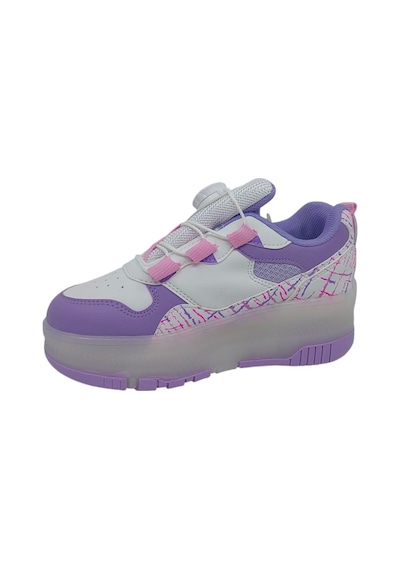Zerhan 9625 Kız Çocuk Lila Işıklı Patenli Tekerlekli Sneaker Spor