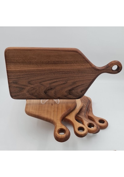 Sunum ve Kesim Tahtası Ceviz Ağacı Steak 41X19 CM Kişiye Özel Tas