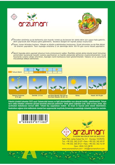 Arzuman Bal Kabağı Tohumu 10 GRam