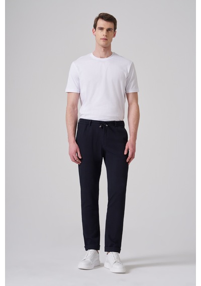 Morven Erkek Lacivert Trend Ekose Lastikli İpli Slim Fit Pantolon 26ms003022200 Lacivert Morven Erkek Lacivert Trend Ekose Lastikli İpli Slim Fit Pantolon 26ms003022200 Lacivert