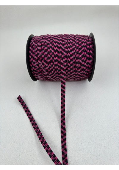 Paşateks 8 Mm Desenli Renkli Tres Lastik-5 Metre-pembe