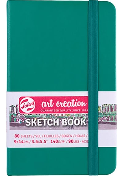 Talens Art Creation Sketch Book 9x14 CM 140g 80 Yaprak Forest Gree