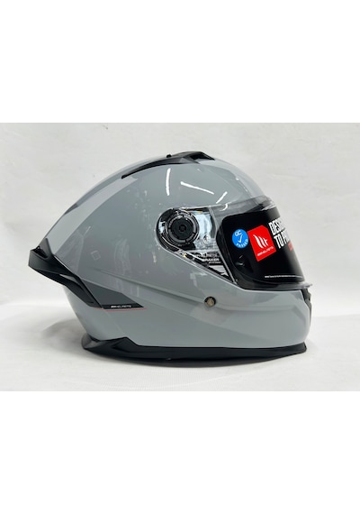 Şefaf Vizörlü + Mt Braker Sv Kapalı Kask Parlak Nardo Gri