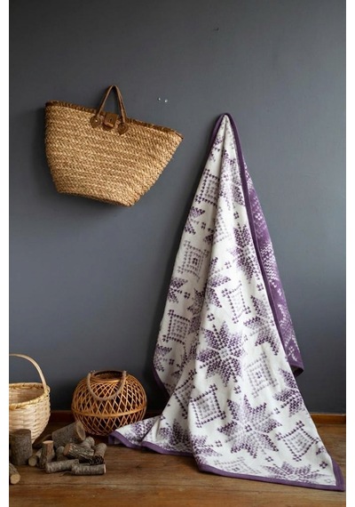 Lüks Peluş Tek Kişilik Battaniye 444 Lila 160 x 220