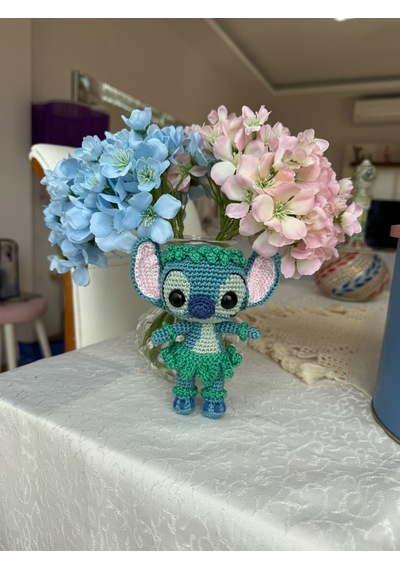 Amigurumi Hawai Temalı Stıtch Oyuncak 15 Cm