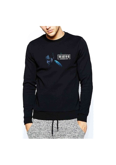 The Last Of Us Outbreak Day Baskılı Siyah Erkek Sweatshirt (528798321)