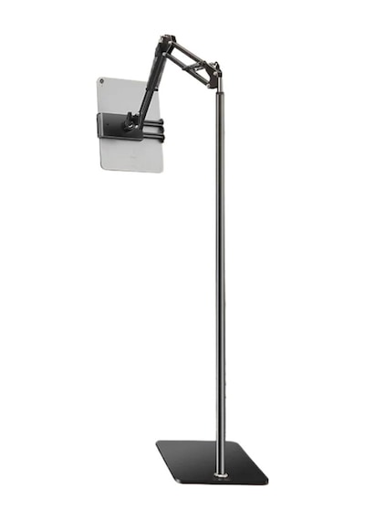 Polham Ful Metal Teleskopik Açı Ve Yükseklik Ayarlı Telefon Ve Tablet Tutucu Stand, Video İzlemek Çekmek İçin Stand