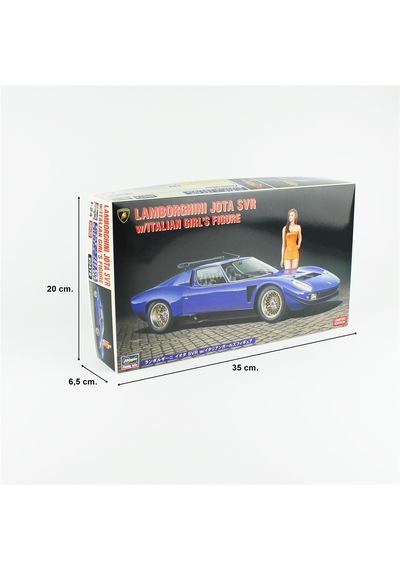 Hasegawa 20472 1/24 Ölçek, Lamborghini Jota Svr W/ıtalian Girl's Figure, Limited Edition Otomobil Plastik Model Kiti