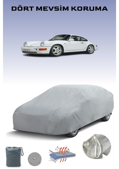 Porsche 911 Carrera 2 964 1989 - 1993 Araba Brandası Oto Branda Uyumlu Gri