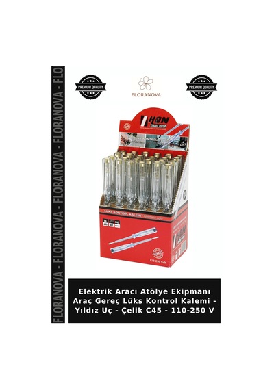 Elektrik Aracı Atölye Ekipmanı Araç Gereç Lüks Kontrol Kalemi - Yıldız Uç - Çelik C45 - 110-250 V