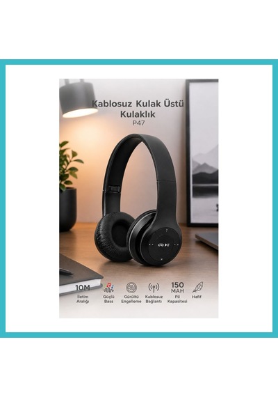 Bezos P47 Fm'li Bluetooth Kulaklık Dfnbez