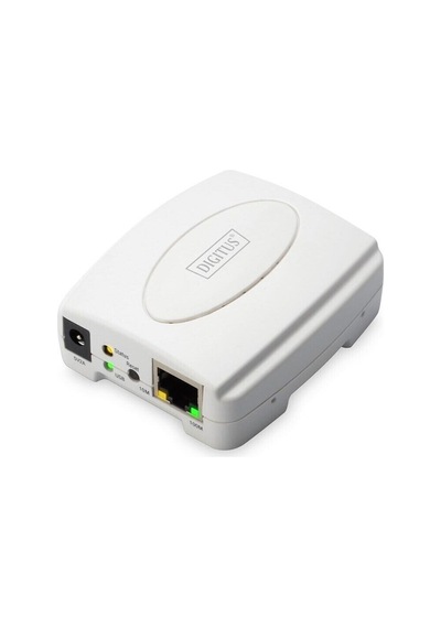 Digitus 1 Port Fast Ethernet Print Server, 1 X Usb 2.0 Port, 1 X Rj45\ndigitus Usb Print Server, 1-po-128992