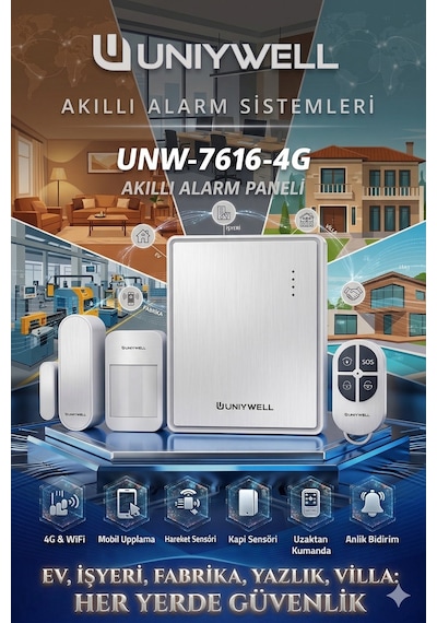 Unıywell 7616 Akıllı Alarm Set