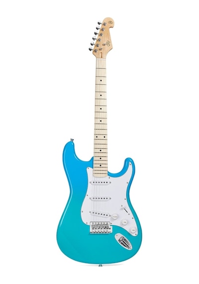 Sx Sem1 Elektro Gitar Blue Glow