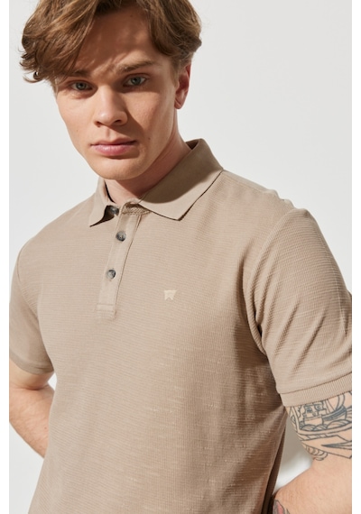 Wrangler Erkek Polo T Shirt W231325614 Vizon